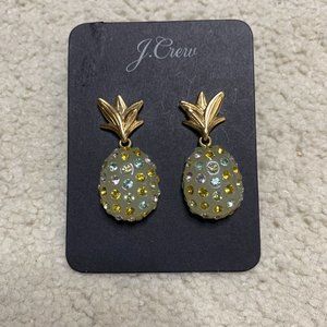 New J. Crew Studded Pineapple Earrings